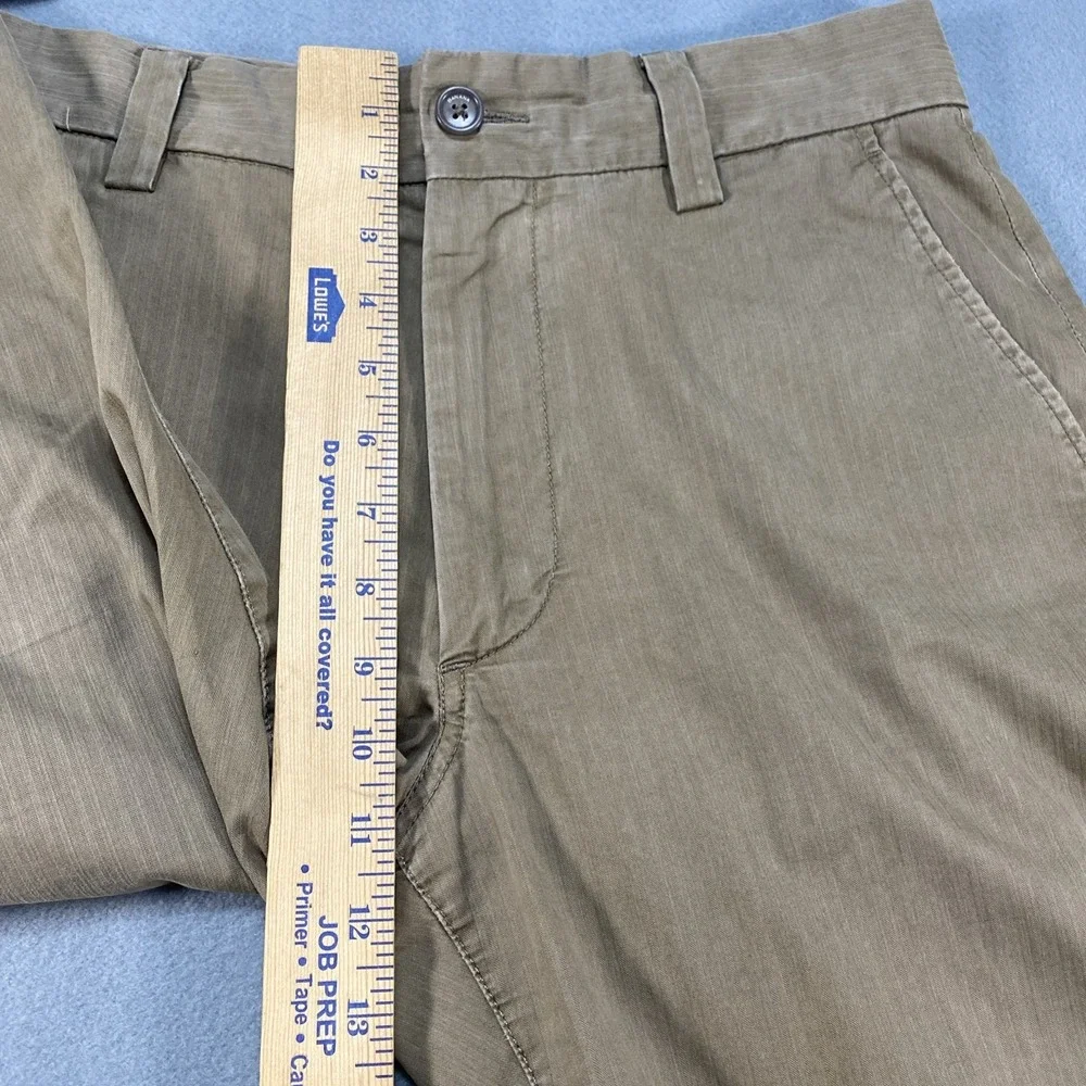 Banana Republic Mens Pants Chino Style Faded Wide‎ Leg Tan/Brown 32x32